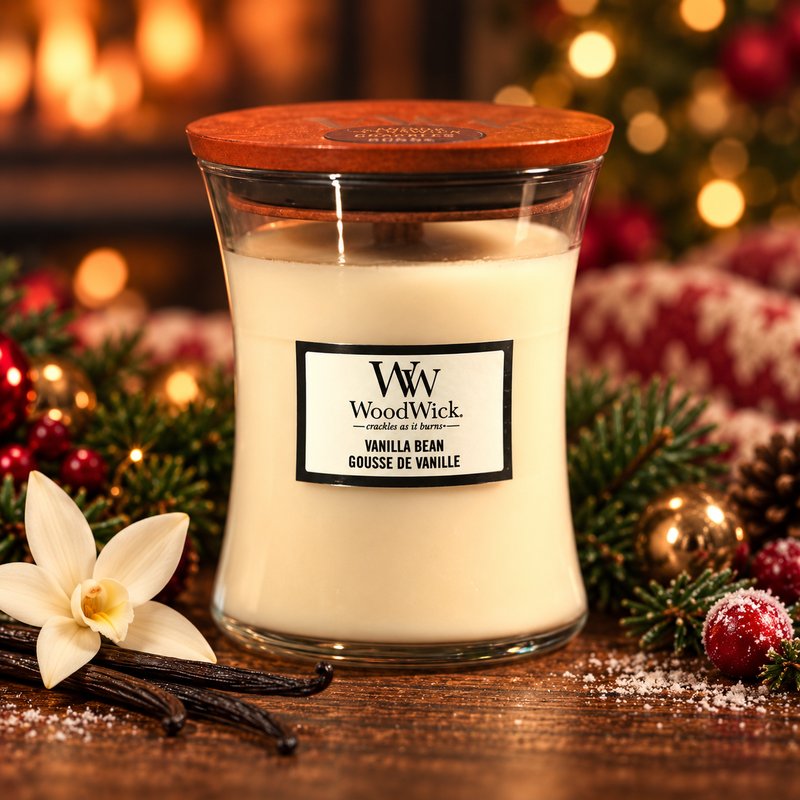 Svíčka WoodWick Vanilla Bean